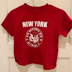 New york cropped tee :)